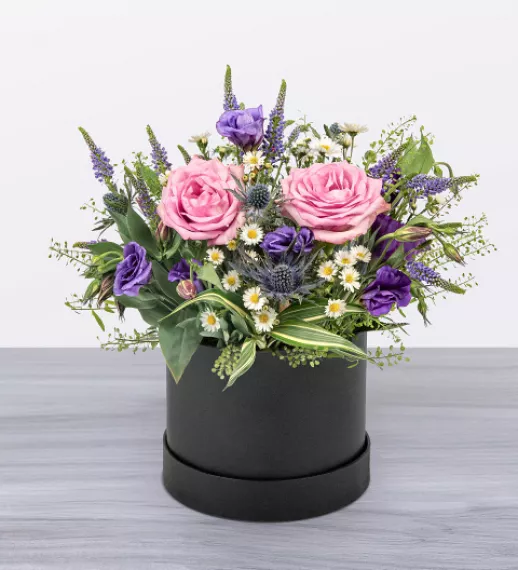 flowers - Serene Beauty, £54.99 - Calming and relaxing hues are paired with a stunning succulent to create the ultimate picture of serenity in this amazing flower hatbox.