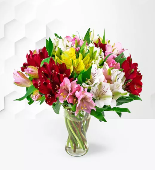 flowers - Alstroemeria Bouquet, £29.99 - A beautiful hand-tied alstroemeria bouquet that is ideal for all occasions.