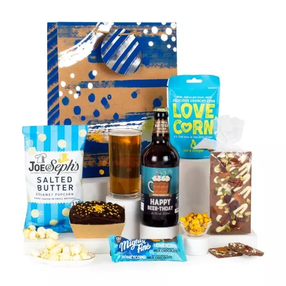 hampers - The Birthday Box, £30.15 - A birthday gift filled with an array of sweet and savory goodies to enjoy on your special day.