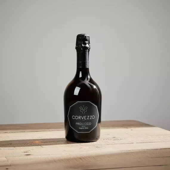 hampers - Corvezzo Prosecco DOC Treviso Organic Extra Dry NV, £15.95 - An exquisite bottle of Corvezzo Prosecco, perfect for any celebration.