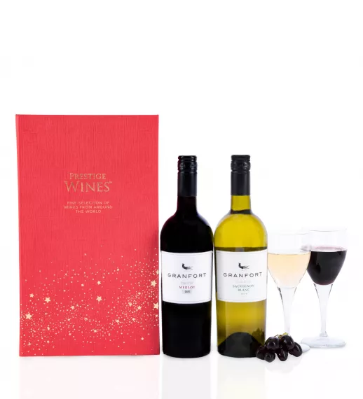 Gifts - Classic Wines, £45.00 - This beautiful wine duo has been lovingly put together to bring the ultimate flavour to the Christmas table.