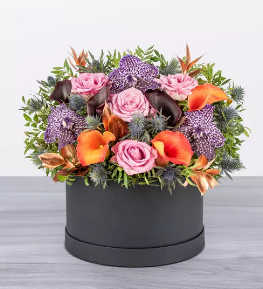 Flowers - Absolute Class Hatbox, £64.99 - Introducing our brand new Absolute Class Hat Box, a perfect luxury gift to send to loved ones for special occasions like their birthday or anniversaries.