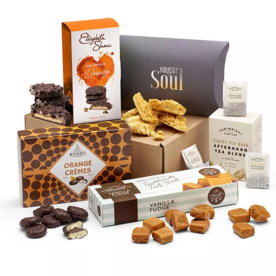 hampers - Tea and Sweet Treats, £26.50 - Send the gift of relaxation with this lovely Tea and Treats gift hamper, perfect for sharing with someone special.