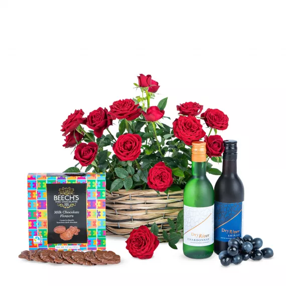 Gifts - Red Rose &amp; Wine, £44.99 - Give the perfect gift for any occasion with our new Red Rose & Wine bundle.