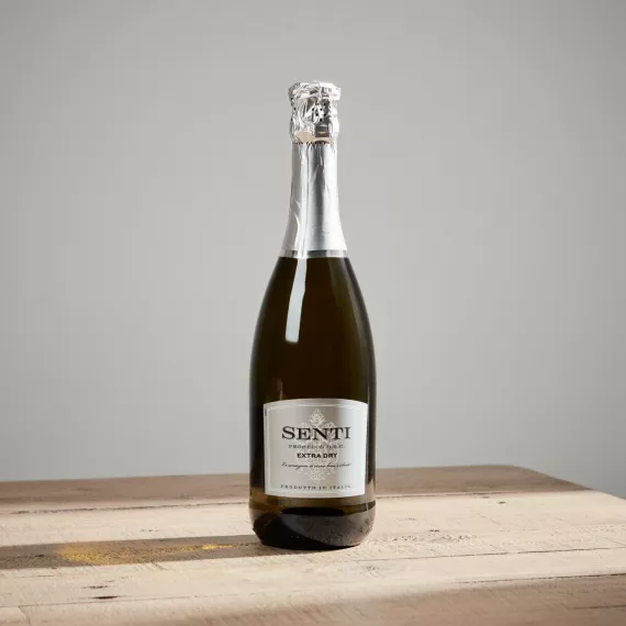 hampers - Prosecco Senti, £14.95 - A bottle of light and fruity Prosecco Senti, perfect for toasting special moments or simply enjoying a refreshing drink.