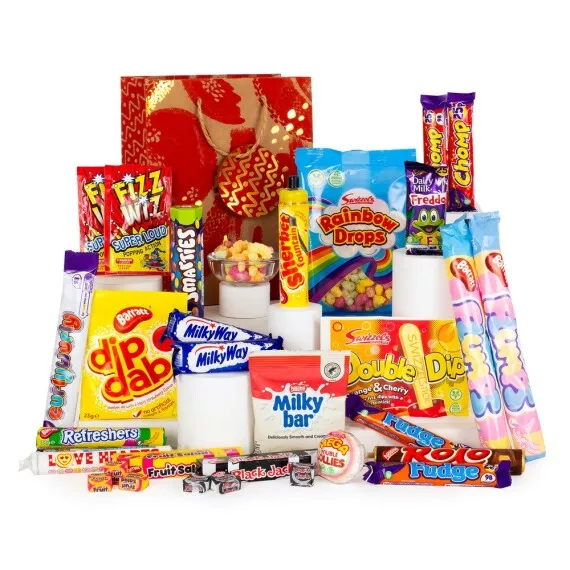 hampers - Retro Sweets Hamper, £24.75 - Brimming with a delicious variety of retro sweet treats, this sharing hamper is sure to be a firm favorite!