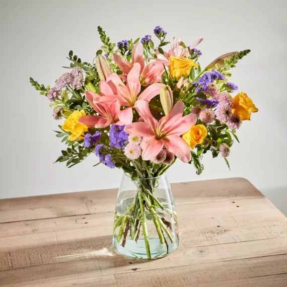 flowers - Nature's Revelry, £38.00 - Bask in the vibrancy of 'Nature's Revelry,' a bouquet that captures the joy and energy of sunny days.