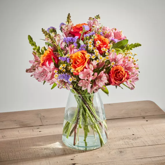 flowers - Dawn Promise, £45.00 - Step into the soft glow of 'Dawn Promise,' a bouquet that captures the essence of a serene morning.