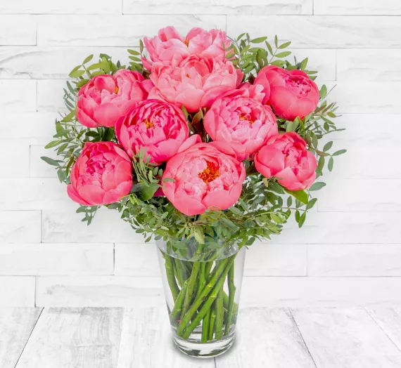 flowers - Pretty Peonies, £27.99 - For those who adore special flowers, our Pretty Peonies bouquet is a breathtaking choice.