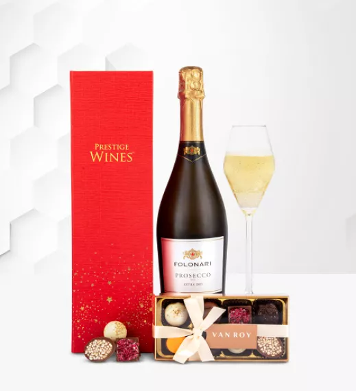 Hampers - Prosecco Indulgence Gift Hamper, £69.99 - Celebrate life's special moments with this delightful wine gift hamper.