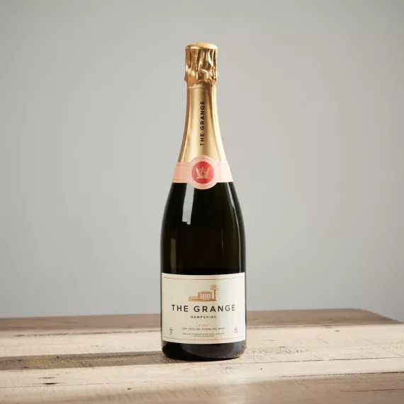 hampers - The Grange Pink NV English Sparkling Wine, £38.95 - A sophisticated and elegant English sparkling wine with a beautiful pink hue.