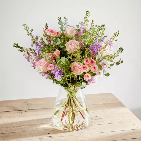 flowers - Blush Sublime, £52.00 - A delicate and beautiful bouquet showcasing soft, subtle blush tones for a graceful and romantic feel.