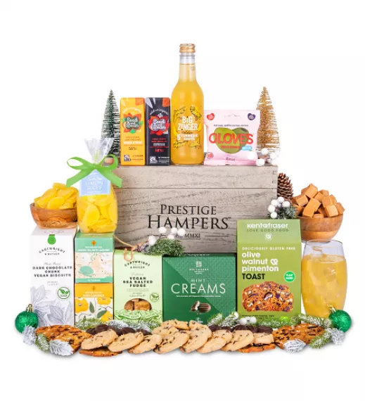 hampers - Gourmet Festive Hamper - Vegan, £99.99 - Delight the special people in your life with a carefully curated Christmas hamper.