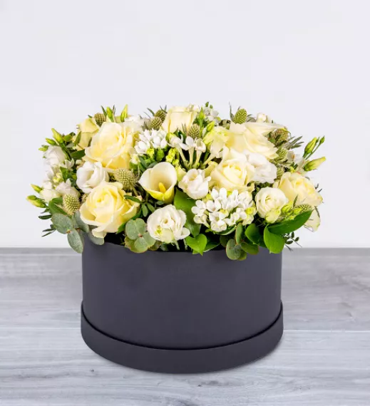 flowers - Moonlit Majesty Hatbox, £89.99 - Bring classic elegance into your home with our new Moonlit Majesty hatbox.