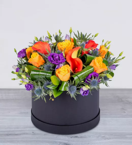 flowers - Opulent Oasis Hatbox, £79.99 - Make a statement in your home with our Opulent Oasis hatbox.