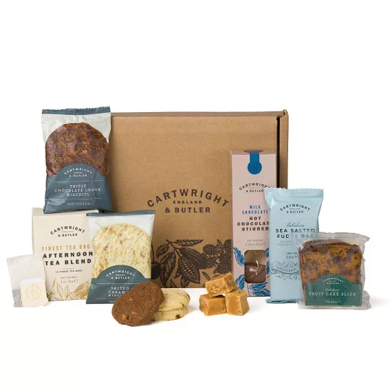 hampers - Cartwright & Butler Tea Hamper, £16.50 - Tuck in and enjoy a carefully curated selection of delicious treats, perfect for any time of day.