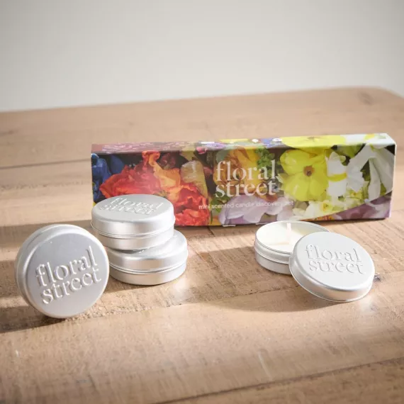 gifts - Floral Street Mini Candle Discovery Set, £19.95 - A curated set of miniature scented candles, perfect for discovering a range of beautiful new fragrances.