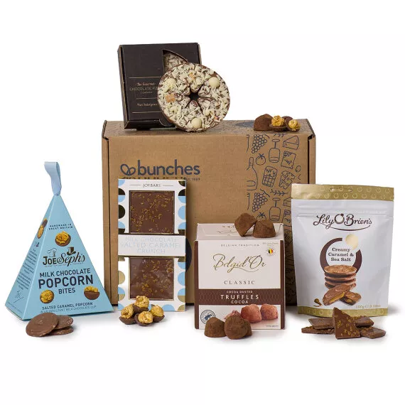 hampers - Salted Caramel & Cocoa Treats, £28.95 - A hamper for that special someone who loves all things chocolate and caramel.