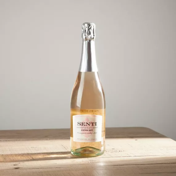 hampers - Prosecco Senti Rose, £14.95 - A refreshing and delicately pink Prosecco Rosé, perfect for celebrations and special moments.