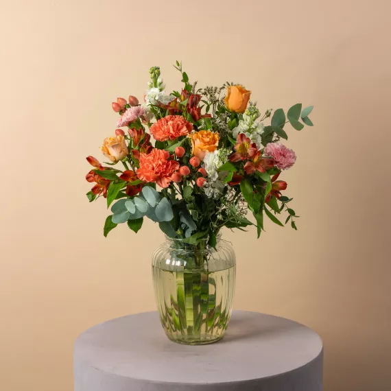 flowers - Peach Blossom, £39.99 - Introducing Peach Blossom—an exquisite bouquet that captures the delicate beauty and gentle warmth of springtime.