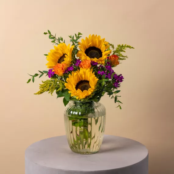 flowers - Floral Fusion, £34.99 - A striking palette of colourful florals, this Floral Fusion bouquet is as bold as it is beautiful.