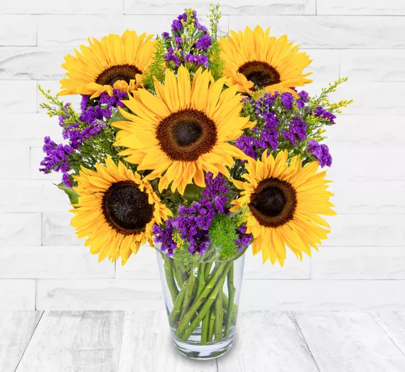 flowers - Sunflower Spectacular, £26.99 - Celebrate summer with our exclusive Sunflower Spectacular bouquet, handcrafted by our artisan florists.