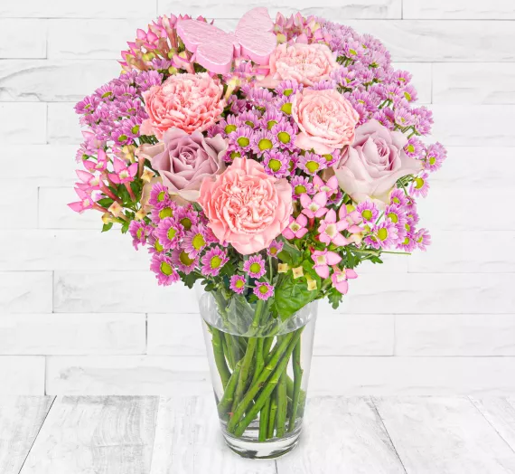 flowers - Pink Blast, £24.99 - Surprise them with our beautiful Pink Blast bouquet.