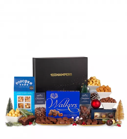 Gifts - Christmas Chocolate Delights, £59.99 - Treat the chocolate lover in your life to our delicious Christmas Chocolate Delights gift hamper.