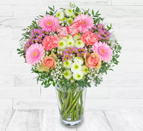 flowers - Pink Whisper, £29.99 - Make that special person's day with our beautiful new Pink Whisper bouquet.