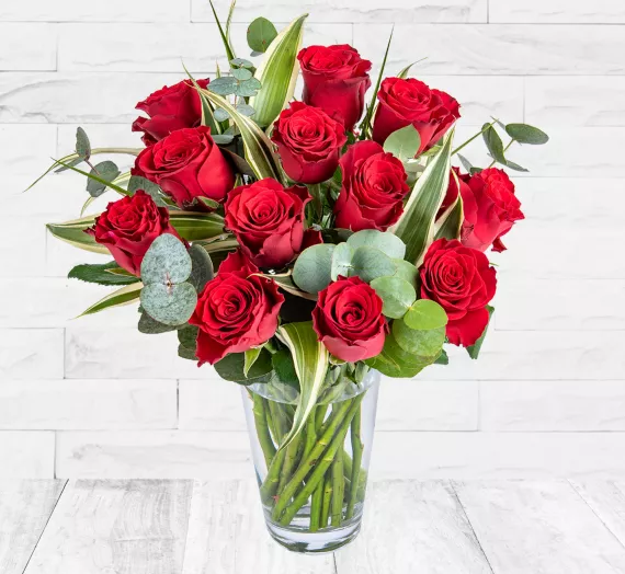 Flowers - 12 Red Roses, £39.99 - A bouquet of beautiful red roses is a timeless symbol of love and affection.