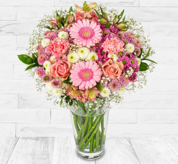 flowers - Rosy Radiance, £22.99 - Brighten someone’s day with the enchanting beauty of our Rosy Radiance bouquet.