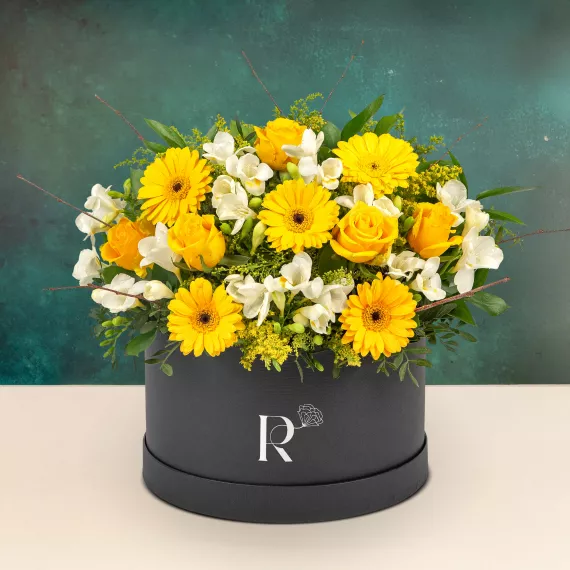 flowers - Aurora, £54.99 - Discover Aurora, a beautiful and bright hatbox from our Flowers By Rene Collection.
