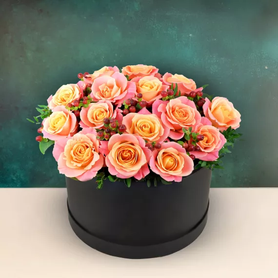 flowers - Amber, £74.99 - Introducing Amber, a beautiful and striking hatbox arrangement from our Flowers By Rene Collection.