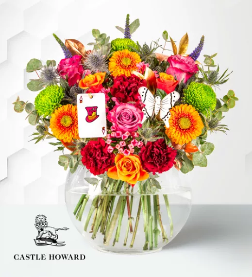 flowers - Alice in Wonderland, £74.99 - Step into the whimsical world of Wonderland with Castle Howard’s enchanting new Alice in Wonderland Bouquet!