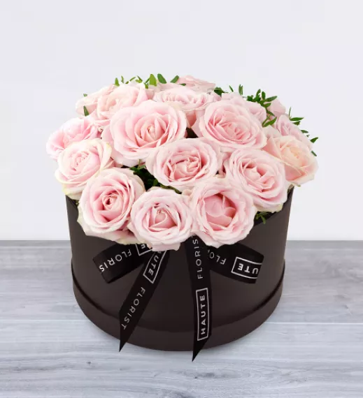 flowers - Sweet Sophistication, £99.99 - When you want to spoil someone with a truly elegant gift, this beautiful pink rose hatbox is the perfect choice!
