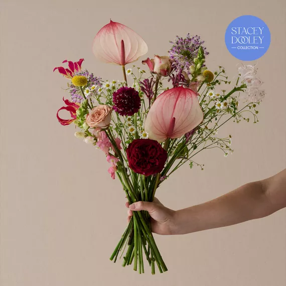 flowers - The Foxtrot, £70.00 - An elegant and graceful bouquet with a rhythmic mix of blooms and colors.