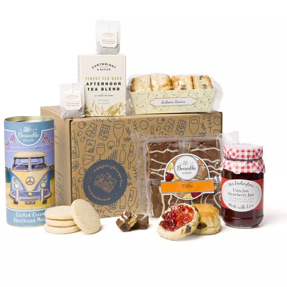 hampers - Summer Afternoon Tea Hamper, £19.45 - Including everything you need for a delicious afternoon tea, this hamper is perfect for a warm summer’s day.