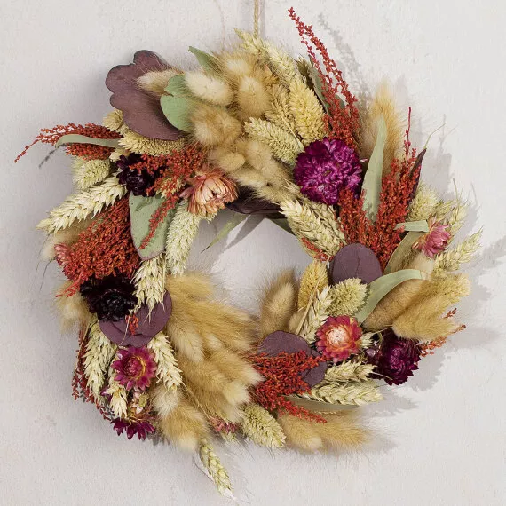 gifts - Rosewood Dried Wreath, £36.00 - Transform any space with this enchanting Rosewood Dried Wreath.