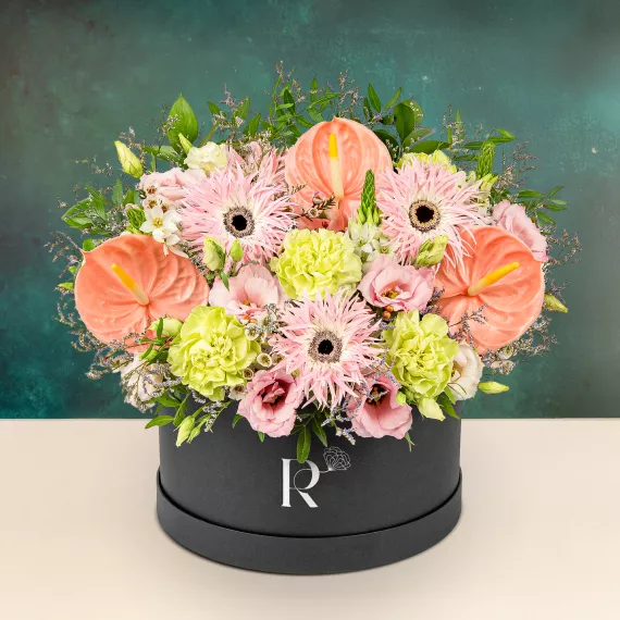 flowers - Florienne, £99.99 - Make their special occasion unforgettable with our Florienne Hatbox, a showstopping arrangement of hand-picked stems.