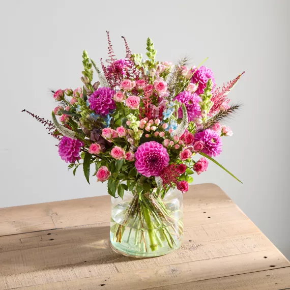 flowers - Happy Hour, £70.00 - A vibrant and celebratory bouquet with a mix of bright, cheerful colors.
