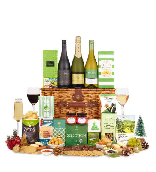 hampers - Buckingham Christmas, £174.99 - This elegant and royal hamper truly deserves a royal name: the Buckingham Christmas hamper.