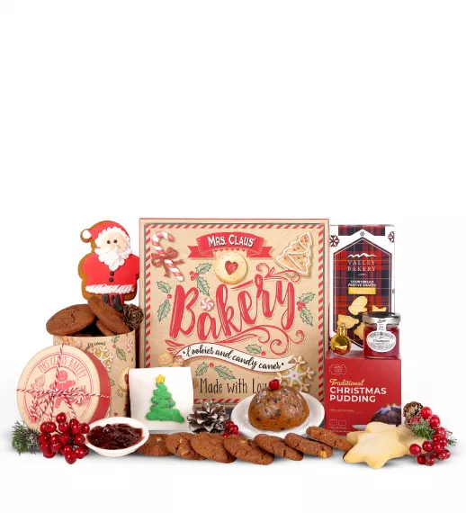 hampers - Mrs Claus' Box Of Treats, £49.99 - Whether you're looking for the perfect Christmas Eve box or a treat for Christmas Day, look no further than our Mrs Claus' Box Of Treats.