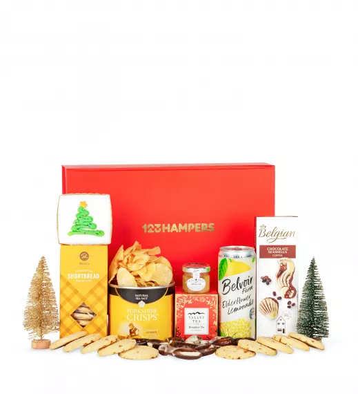 hampers - Perfectly Christmas, £44.99 - There's nothing better to share at Christmas than chocolates, crisps and cake which we have included in this delicious Perfectly Christmas gift.