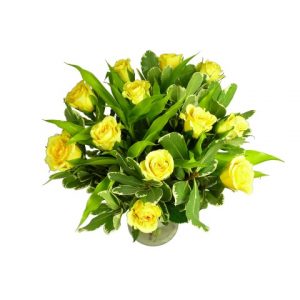 Dozen Deluxe Yellow Roses